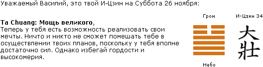 И-Цзин на 26/11/2022